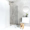 Swatch för Dusjdør Hafa Igloo Pro Foldbar 80 Klart glass Aluminium