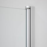 Dusjhjørne Tenfors Viskan 80x80 Klart glass Aluminiumprofil