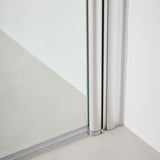 Dusjhjørne Tenfors Viskan 80x80 Klart glass Aluminiumprofil