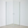 Dusjhjørne Tenfors Viskan 90x90 Klart glass Aluminiumprofil swatch