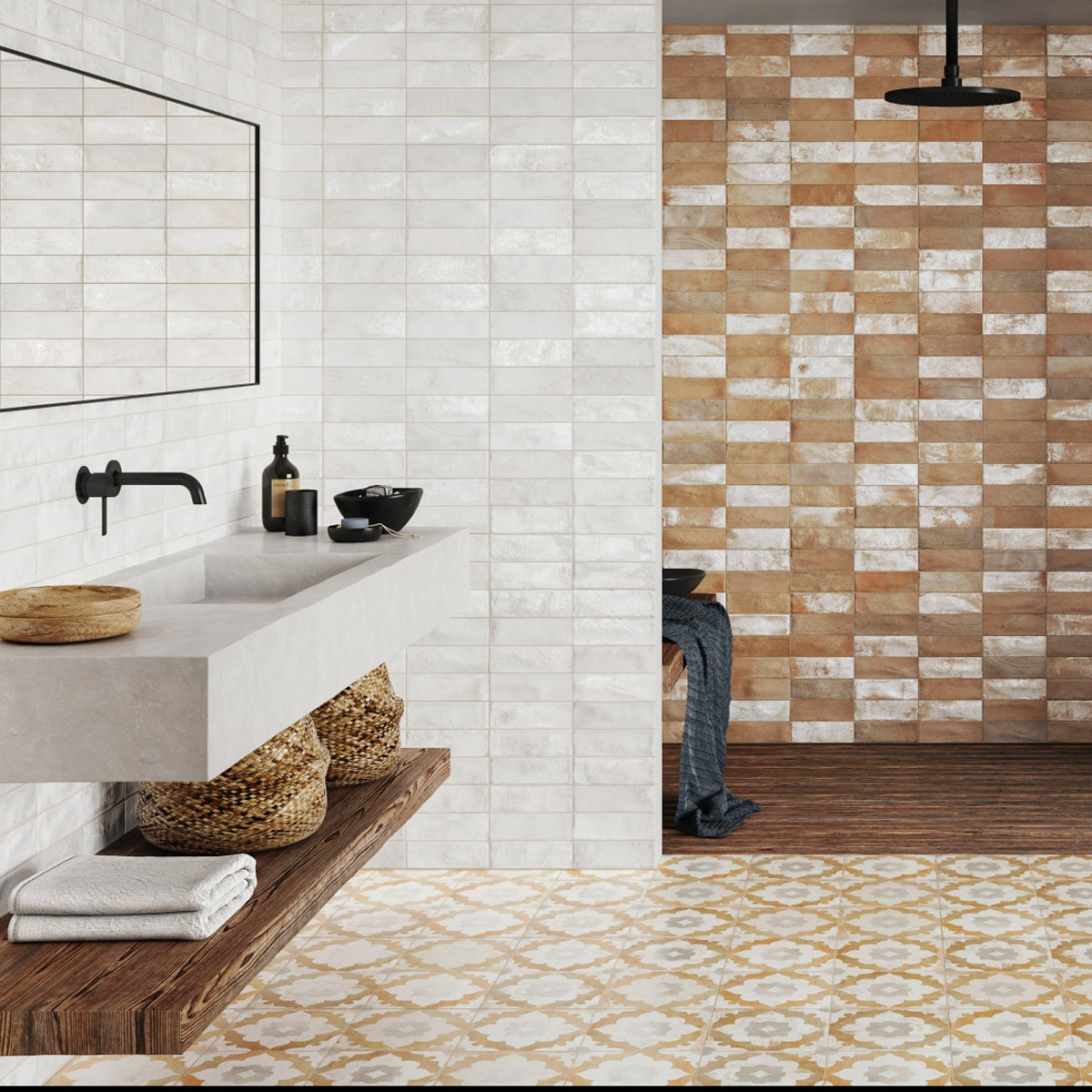 Gulvflis FS Checkers Blossom 45x45