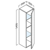 Høyskap Baderom 35x140 cm Tenfors Norrvik Eik