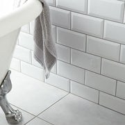 Veggflis Metro Hvit Blank 7,5x15