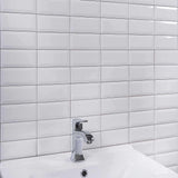 Veggflis Metro Hvit Blank 7,5x15