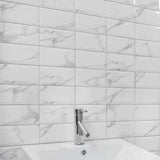Veggflis Metro Carrara Marmor 10x20