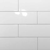 Veggflis Hvit Blank 10x30