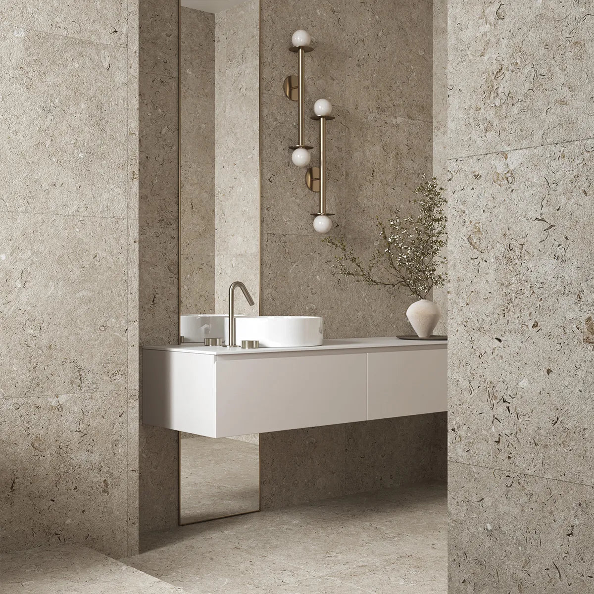 Gulvflis Kalksten Norr Natural Matt 60x60