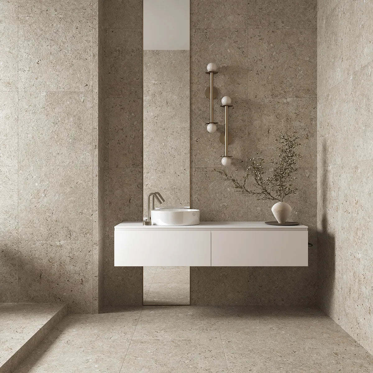 Gulvflis Kalksten Norr Natural Matt 60x60