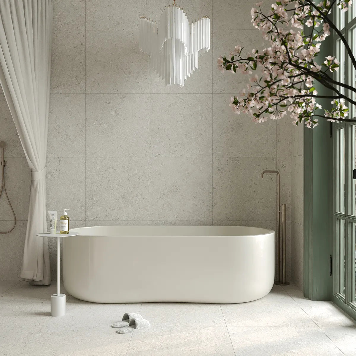 Gulvflis Kalksten Norr Pearl Matt 60x60
