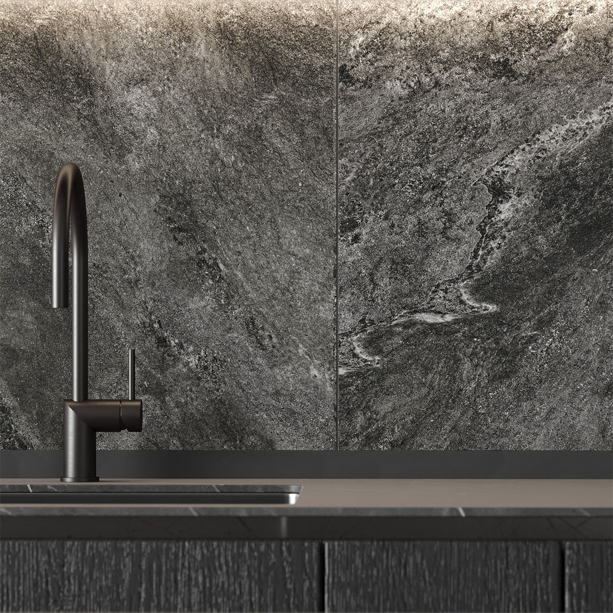 Gulvflis Newport Graphite Marmor Matt 60x60