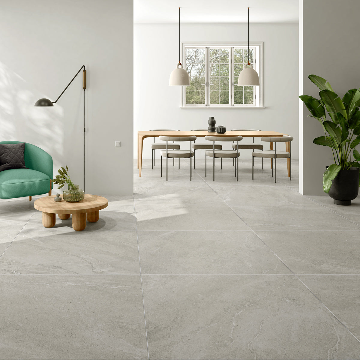 Gulvflis Ölandskalksten Varm Grå Marmor Matt 60x60
