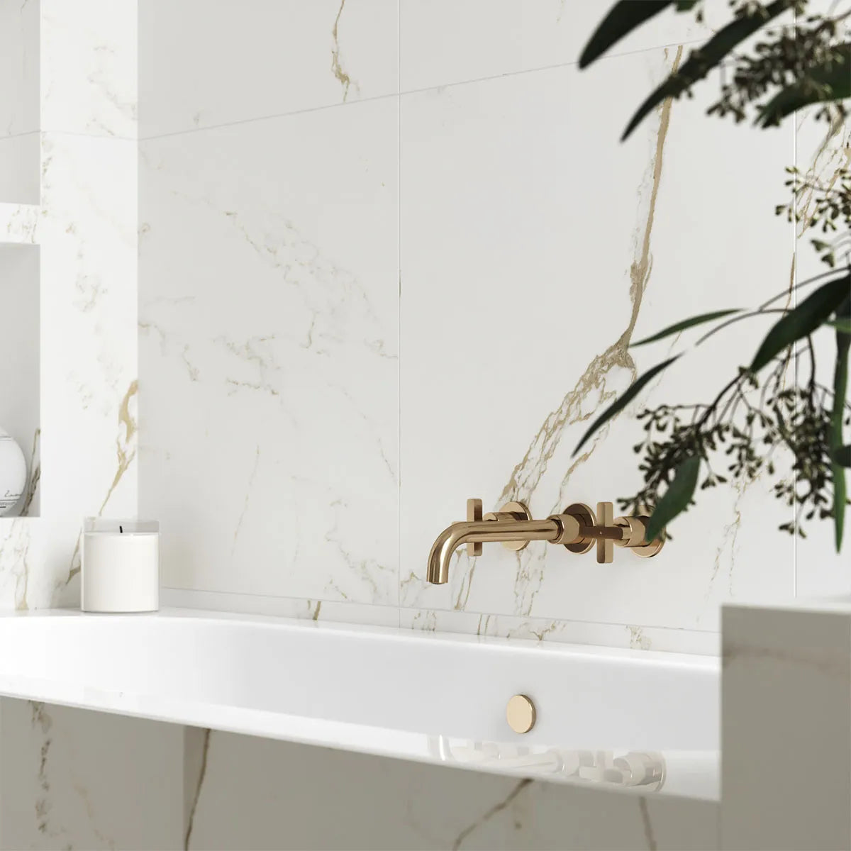 Gulvflis Carrara Gold Marmor Matt 60x60