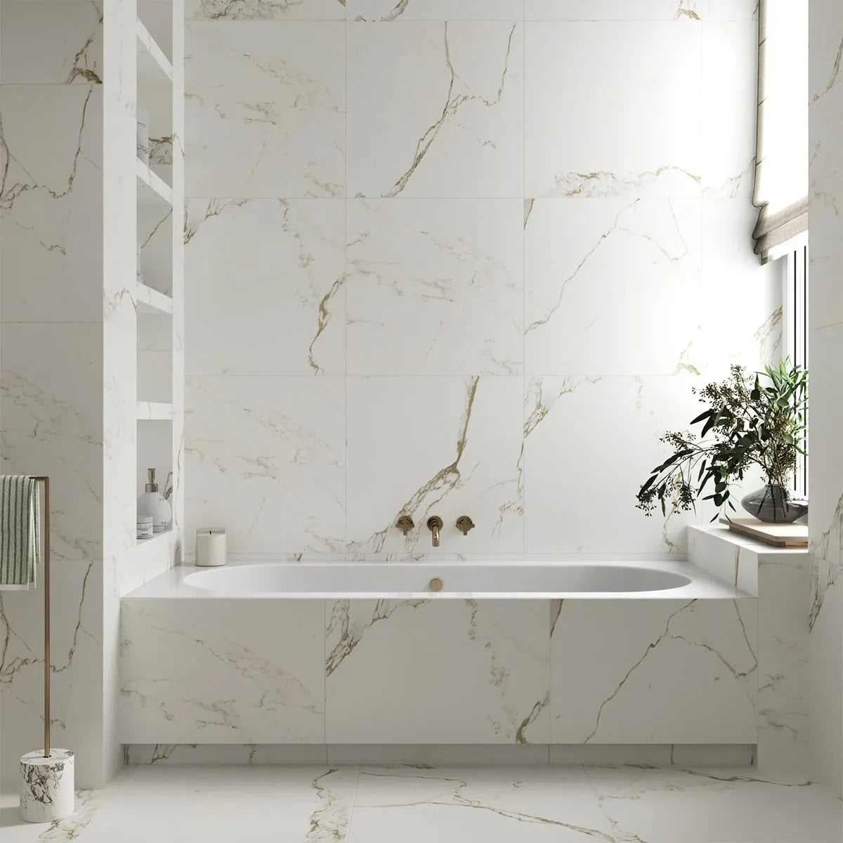 Gulvflis Carrara Gold Marmor Matt 60x60