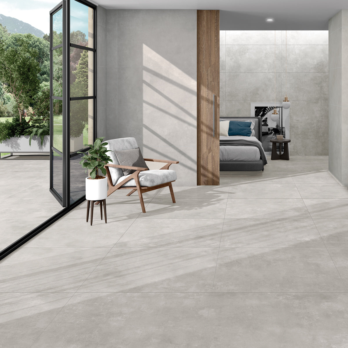 Gulvflis Indeed Silver Matt 60x60