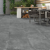 Gulvflis Merlot Skiffer Graphite Matt 60x60