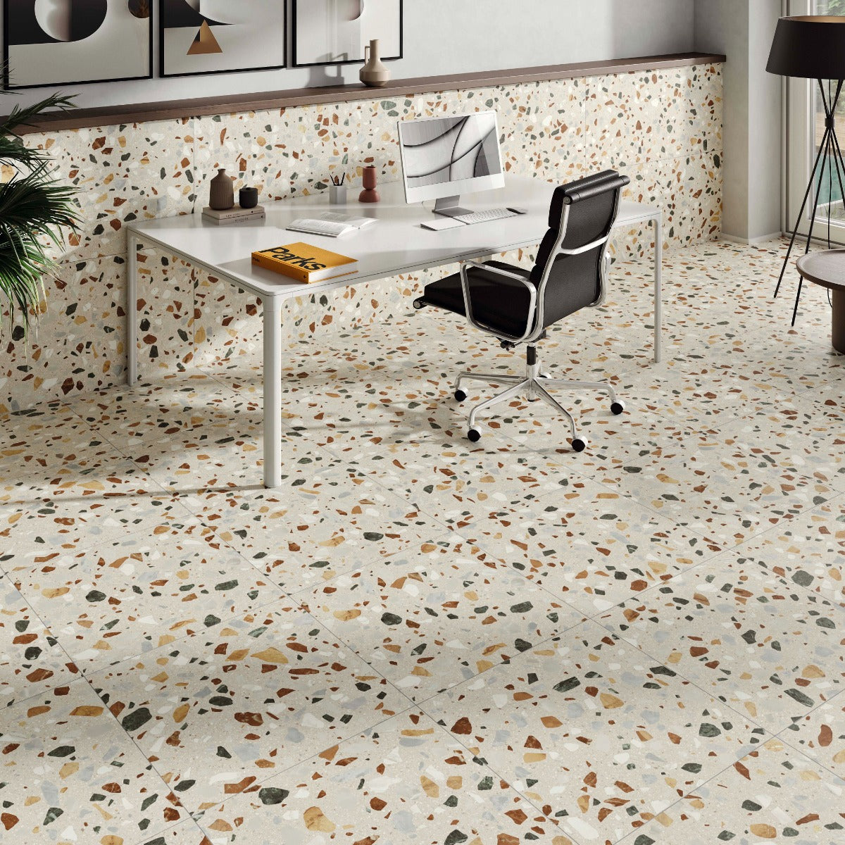 Gulvflis Terrazzo XL Beige Matt 60x60