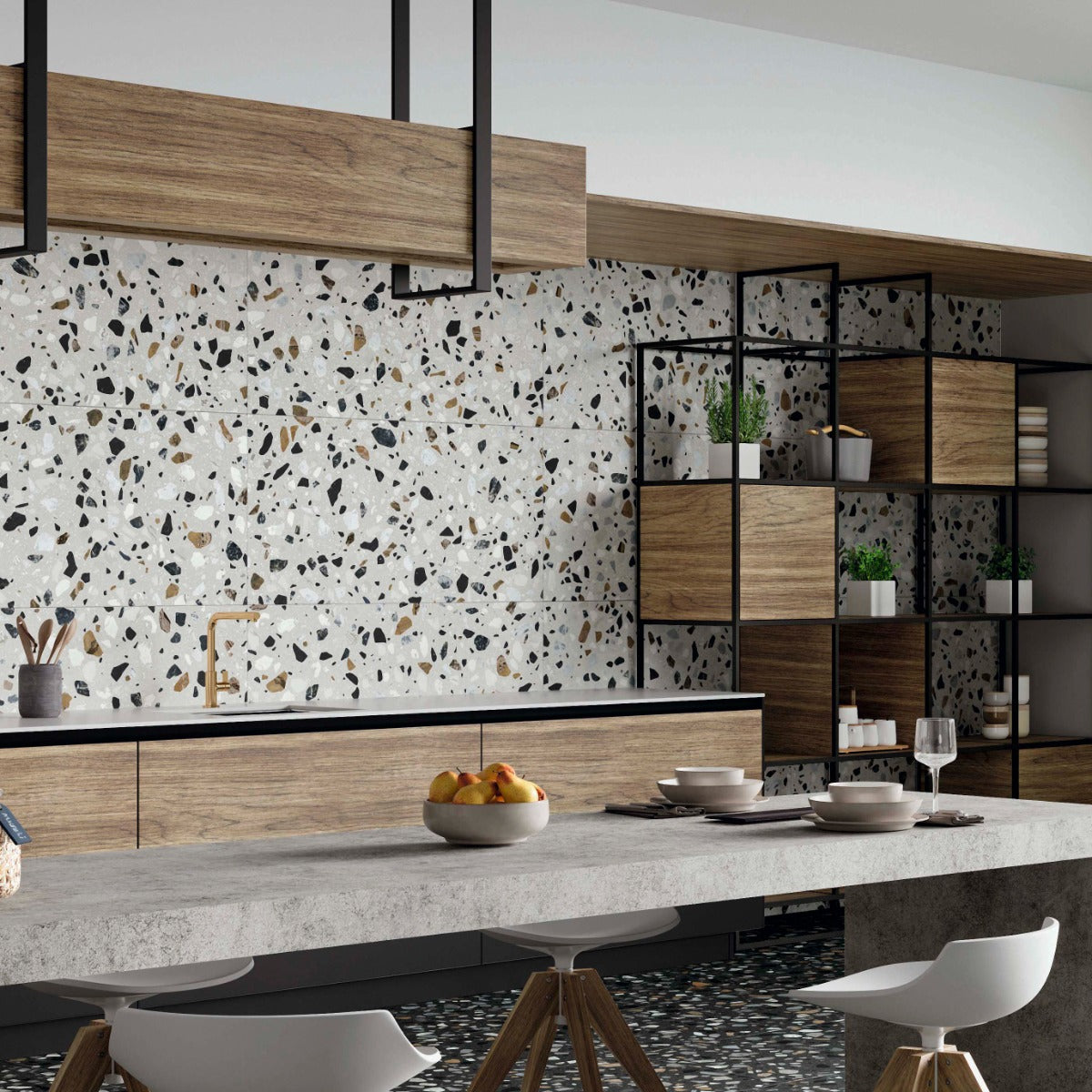 Gulvflis Terrazzo XL White Matt 60x60