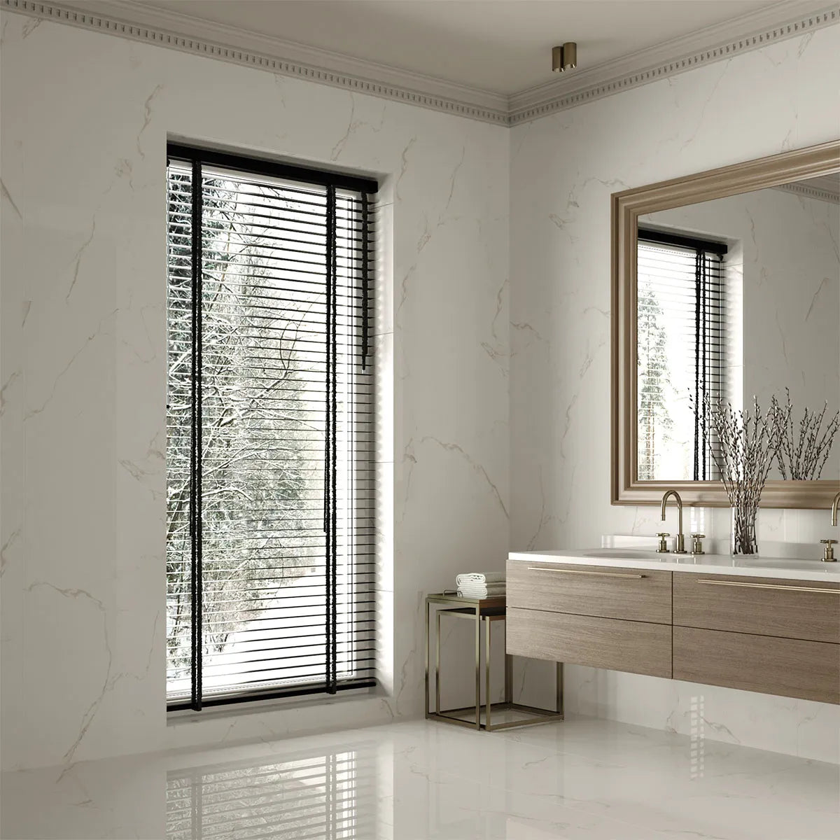 Gulvflis Carrara Marmor Blank 60x60