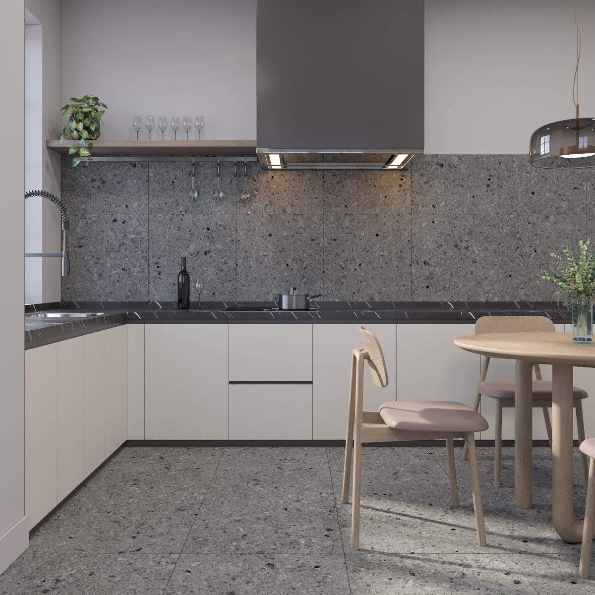 Gulvflis Flodsten Smoke 60x60