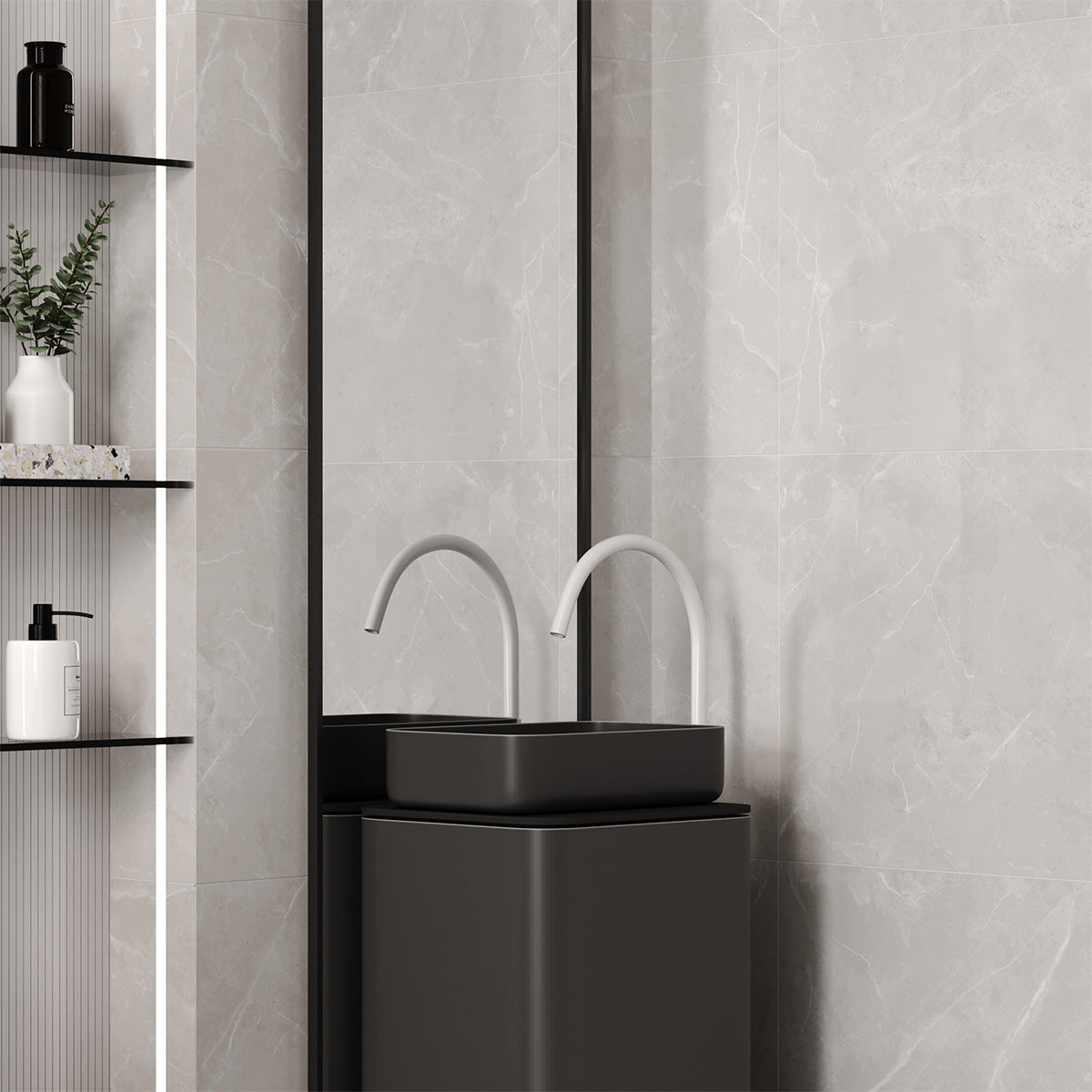 Gulvflis Pulpis Light Grey Marmor Blank 60x60