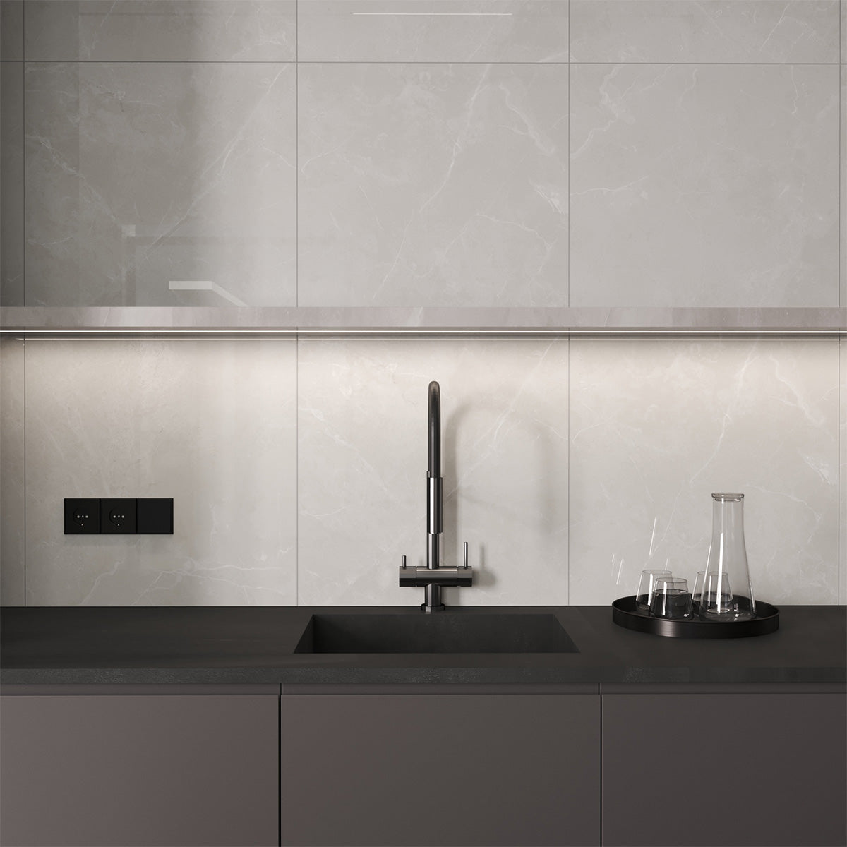 Gulvflis Pulpis Light Grey Marmor Blank 60x60