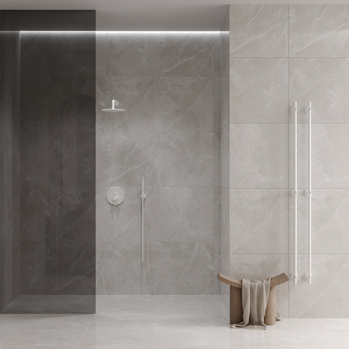 Gulvflis Pulpis Light Grey Marmor Blank 60x60