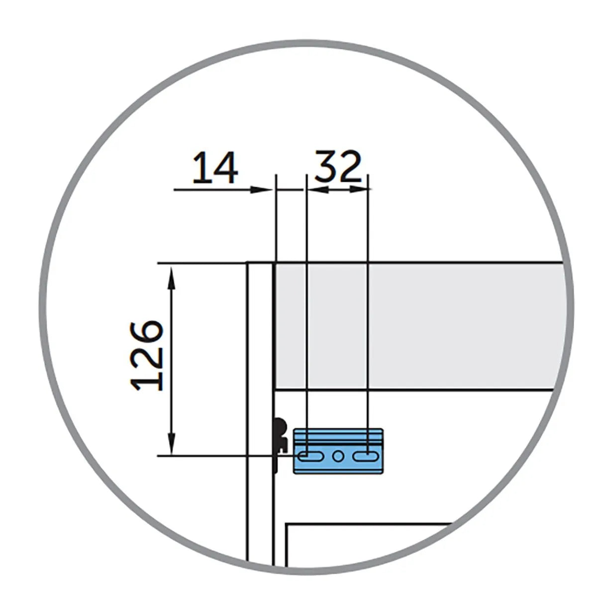 Servantskap 80 cm Tenfors Allmoge Marineblå