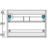 Servantskap 80 cm Tenfors Sahara Svart Matt