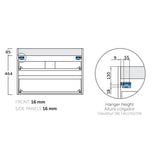 Servantskap og servant 80 cm Tenfors Viken Grå matt
