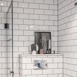 Veggflis Metro Hvit Blank 10x20