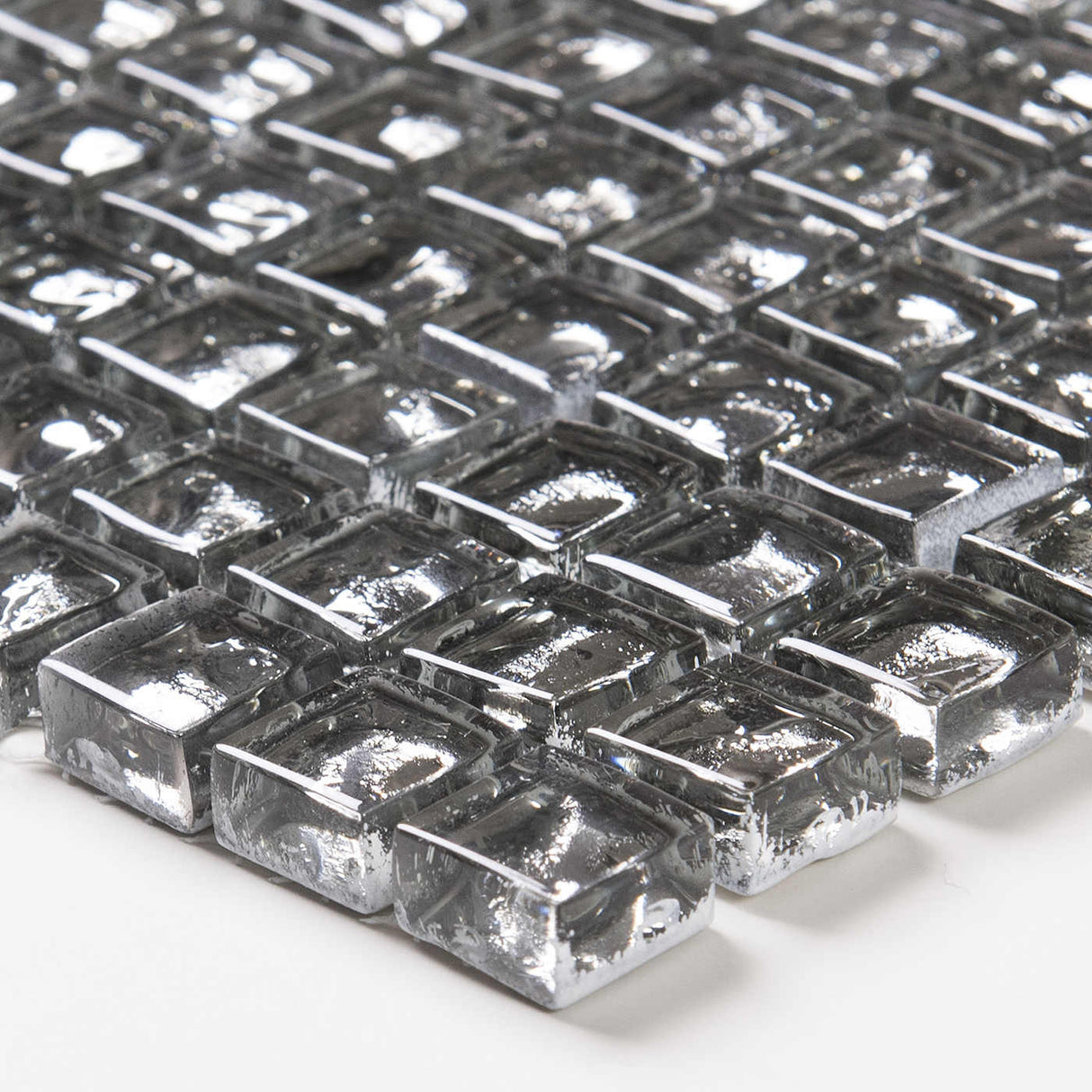 Mosaikk Kristall Silver 30x30
