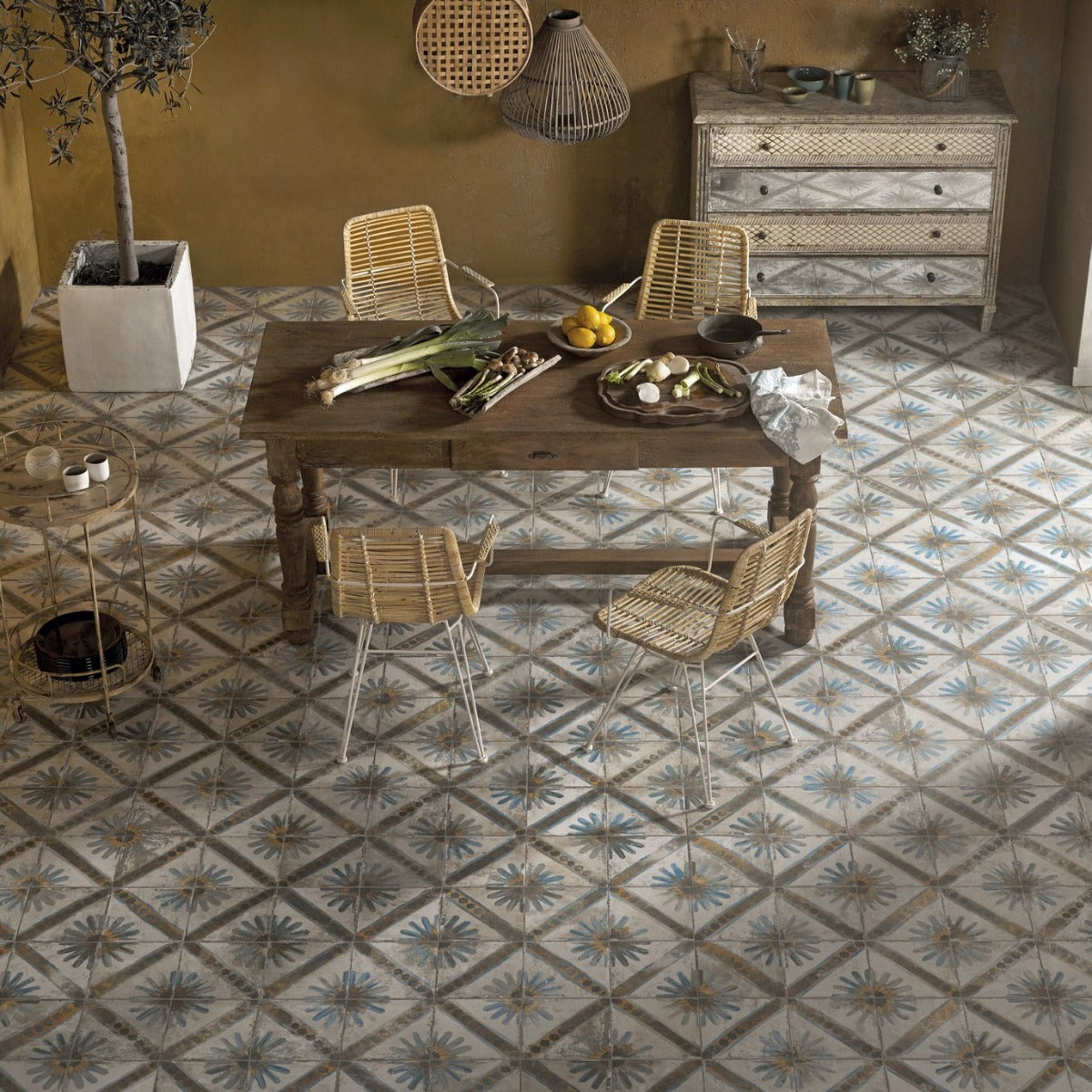 Gulvflis FS Marrakech Blue 45x45