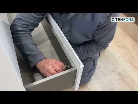 Servantskap 120 cm Tenfors Harmoni Hvit Matt 4 skuffer