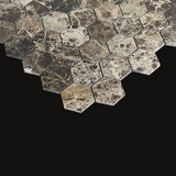 Mosaikk Marmor Hexagon Emperador