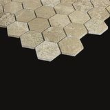 Mosaikk Marmor Hexagon Beige
