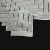 Mosaikk Marmor Fishbone Ever Grey