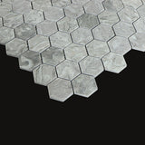 Mosaikk Marmor Hexagon Ever Grey
