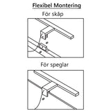 Speilbelysning 60 cm Krom 4000K Tenfors Esther