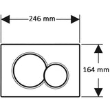 Betjeningsplate Geberit Sigma 01 Svart