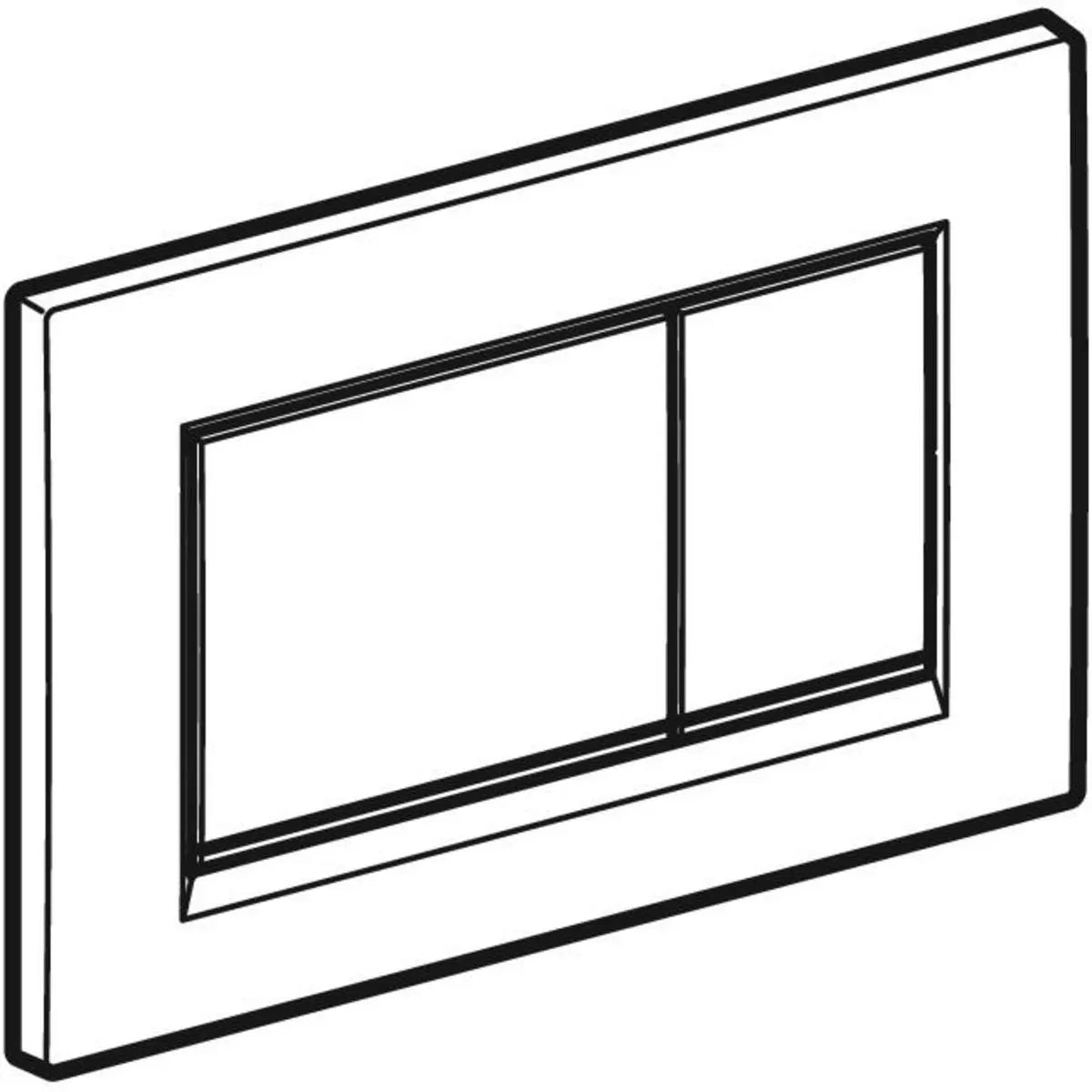 Betjeningsplate Geberit Sigma 20 Matt Hvit