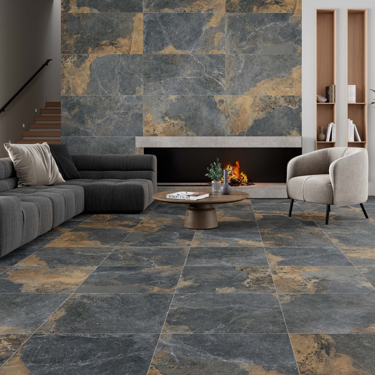 Gulvflis Strato Natural Marmor Matt 60x60