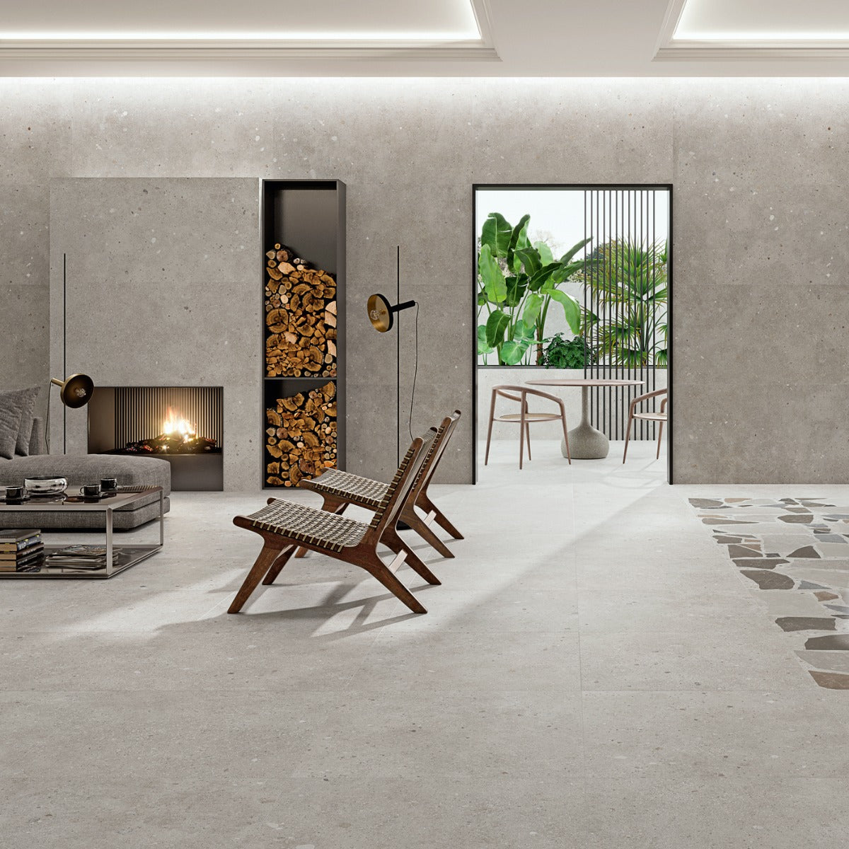 Gulvflis Glamstone Grey Matt 75x75