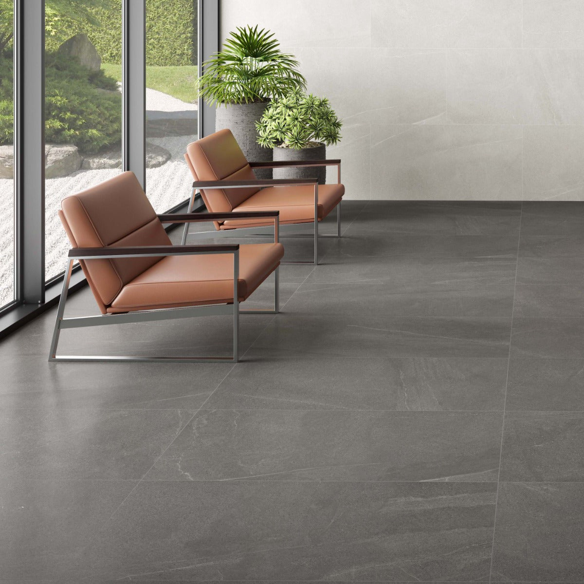 Gulvflis Bellevue Graphite Marmor Matt 60x60