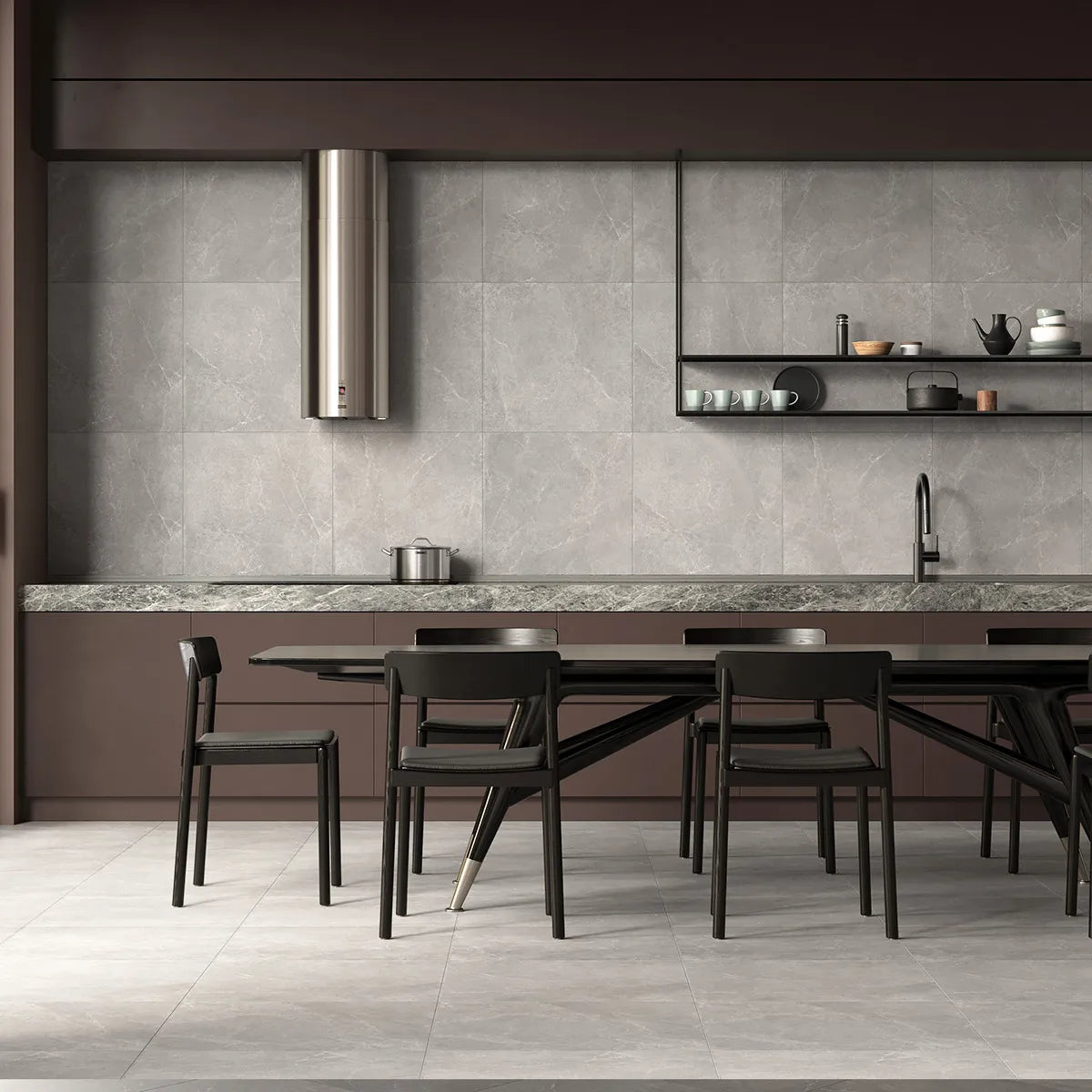 Gulvflis Storm Grey 60x60