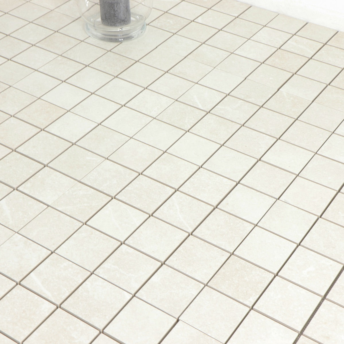 Mosaikk Soapstone White Matt Marmor