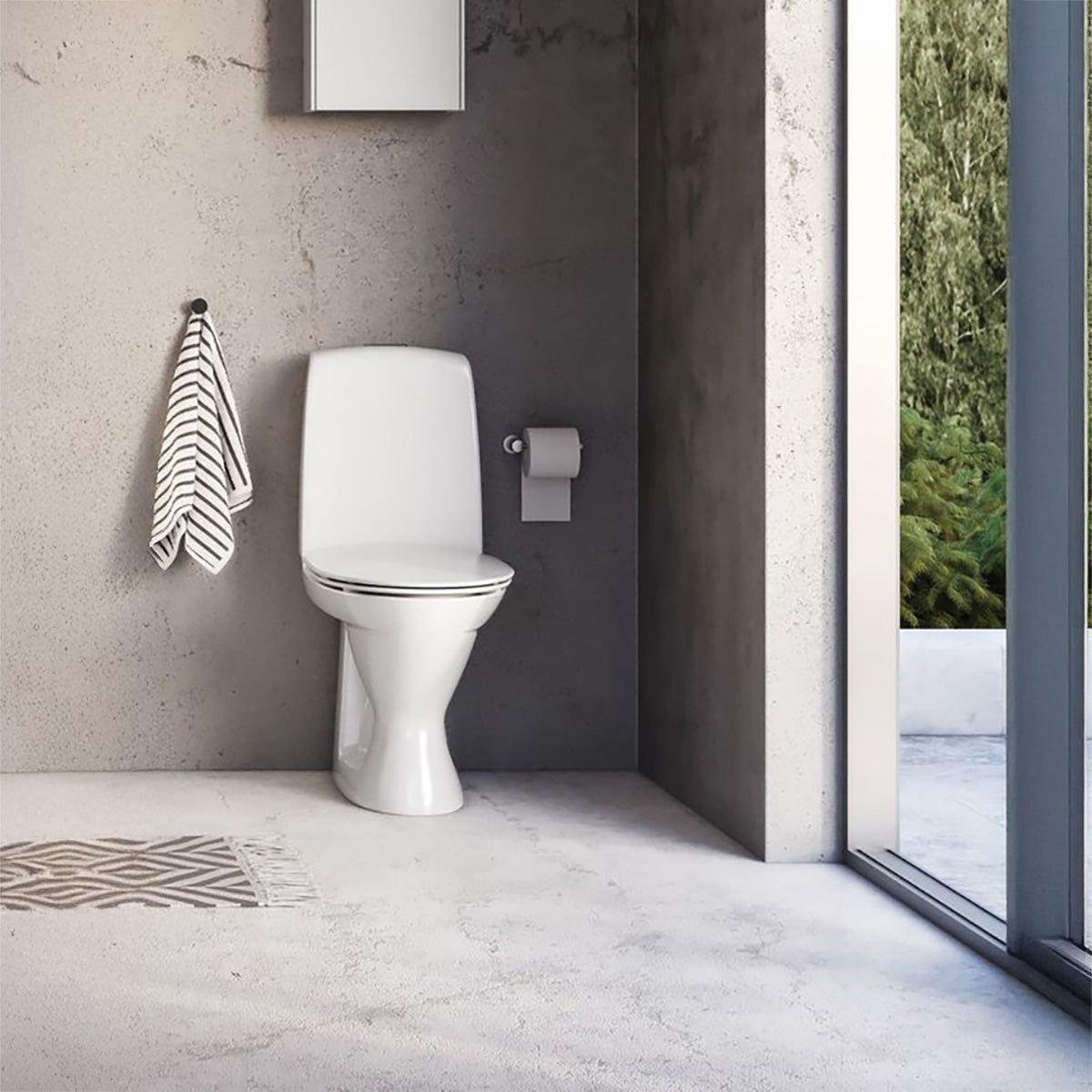 Toalett Ifö Spira 6260 Rimfree Mykt sete