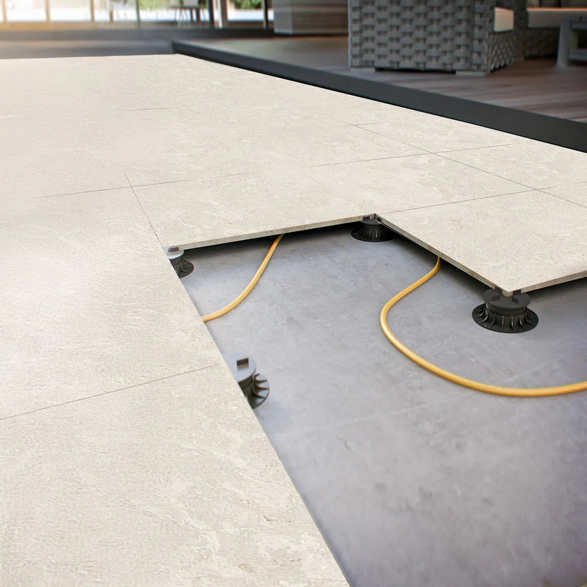 Flisheller Limerock Beige 60x60 20 mm
