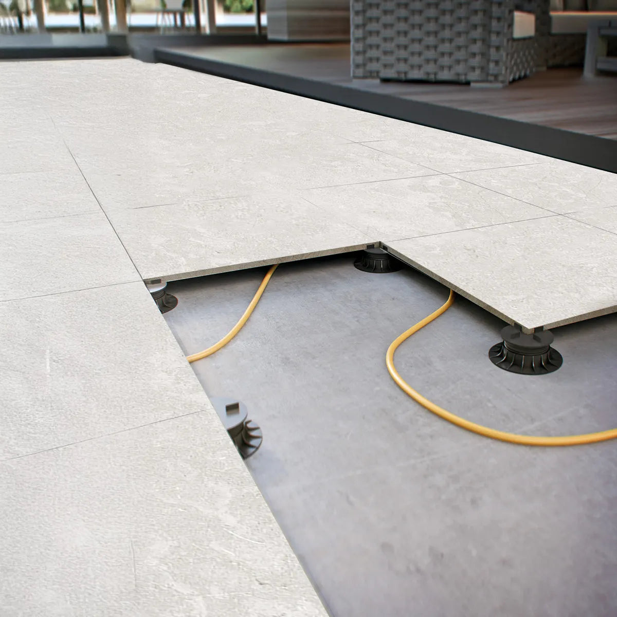 Flisheller Limerock Greige 60x60 20 mm