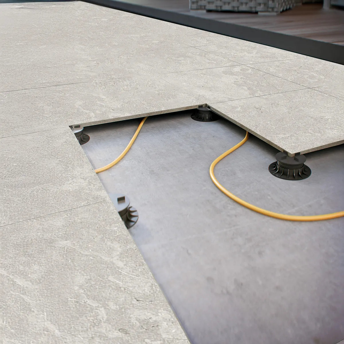 Flisheller Limerock Taupe 60x60 20 mm