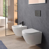 Vegghengt toalett Tenfors Sanitario Plus Hvit Blank